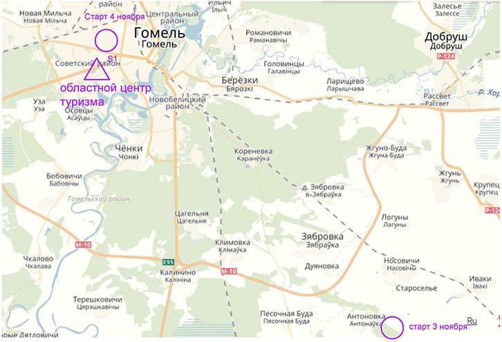 Карта гомель центральный район