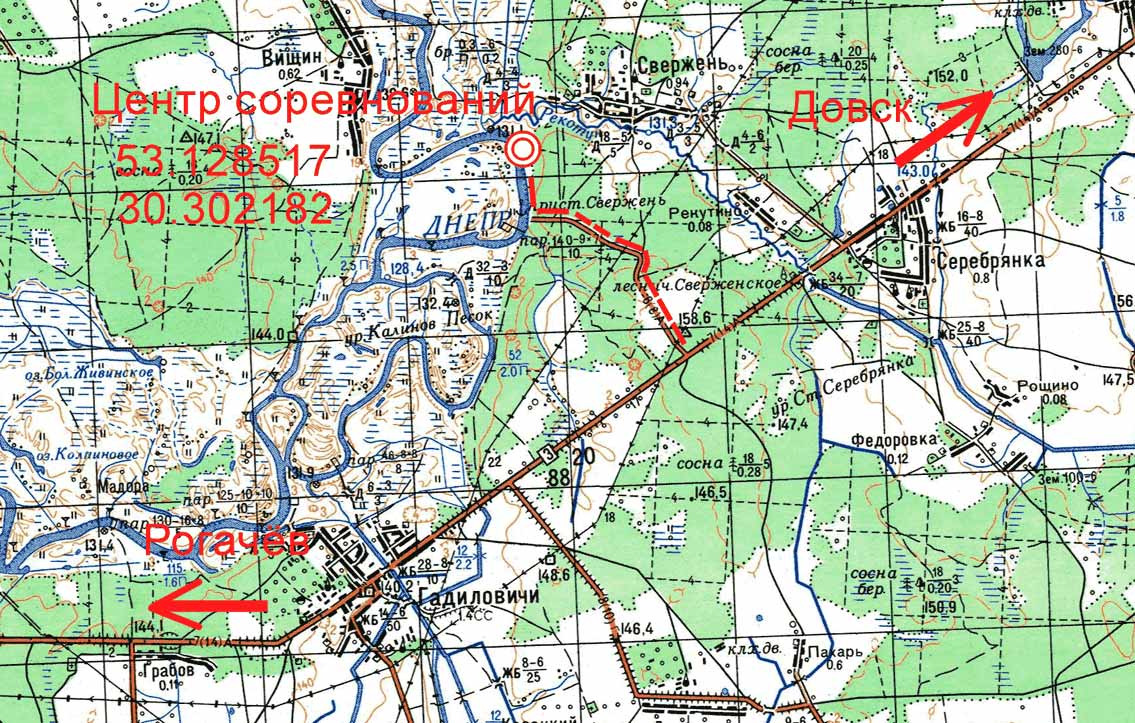 Карта рогачевского района гомельской области